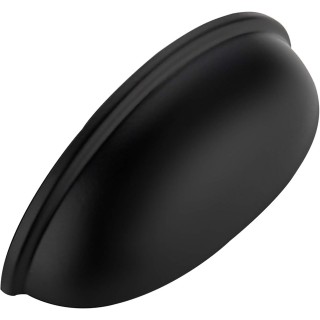 10 Pack 3" Drawer Pulls Flat Black Cabinet Cup Pulls Kitchen Hardware Cabinet Handles Drawer Handles Knobs 3 inch Hole Center