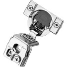 60 Pack 30 Pairs 1-1/2 inch Overlay Soft Close Hinges for Kitchen Cabinet Hinges Satin Nickel Hidden Hinges Stainless Steel Concealed Hinge self Closing