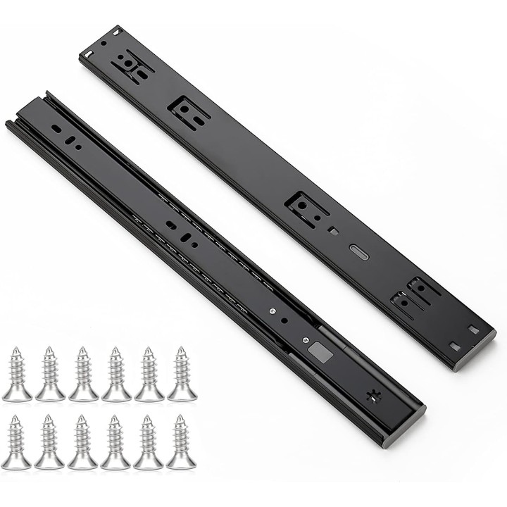 10 Pairs 20 Pack 22 Inch Full Extension Ball Bearing Drawer Slides Side Mount Soft Close Drawer Slides Drawer Glide
