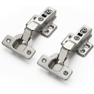 60 Pack 30 Pairs European Kitchen Cabinet Hinges Soft Close Half Overlay Cabinet Door Hinges Heavy-Duty Frameless Adjustable Concealed Cabinet Cup Hinge