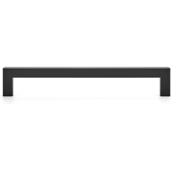 20 Pack 7-1/2 Inch Kitchen Square Cabinet Handles Matte Black Cabinet Pulls Black Drawer Pulls Kitchen Cabinet Hardware Kitchen Handles for Cabinets Cupboard Handles Drawer Handles
