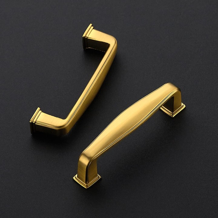 30 Pack Solid 3 Inch Kitchen Cabinet Handles Brushed Brass Cabinet Pulls Drawer Pulls Kitchen Cabinet Hardware Kitchen Handles for Cabinets Cupboard Handles Drawer Handles