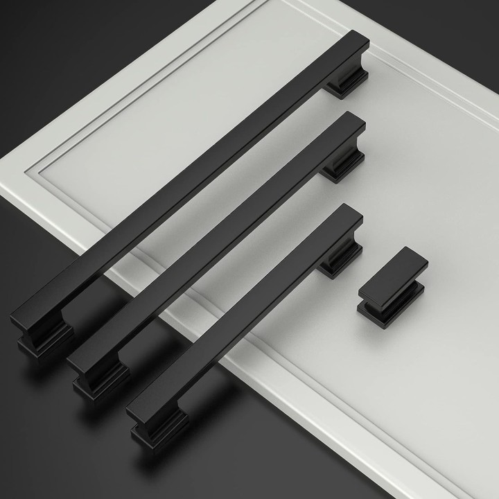 30 Pack 5 Inch(128mm) Matte Black Kitchen Cabinet Handles, Cabinet Pulls Kitchen Cabinet Hardware for Cupboard Drawer Handles Dresser Pulls