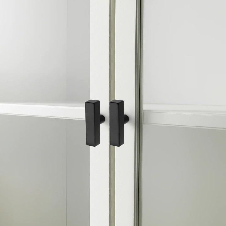 Cabinet Handles 100 Pack Black 2inch (50mm) Square T Bar Kitchen Cabinet Handles Drawer Pulls for Kitchen Furniture Hardware