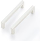 60 Pack 5 Inch Kitchen Square Cabinet Handles White Cabinet Pulls White Drawer Pulls Kitchen Cabinet Hardware Kitchen Handles for Cabinets Cupboard Handles Drawer Handles