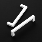 60 Pack 5 Inch Kitchen Square Cabinet Handles White Cabinet Pulls White Drawer Pulls Kitchen Cabinet Hardware Kitchen Handles for Cabinets Cupboard Handles Drawer Handles