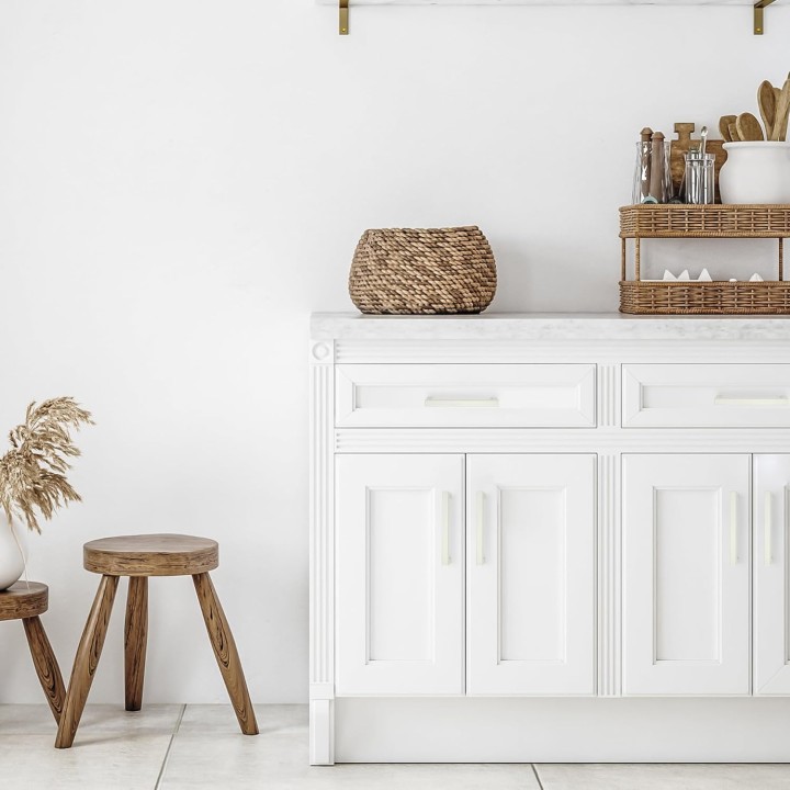 60 Pack 5 Inch Kitchen Square Cabinet Handles White Cabinet Pulls White Drawer Pulls Kitchen Cabinet Hardware Kitchen Handles for Cabinets Cupboard Handles Drawer Handles