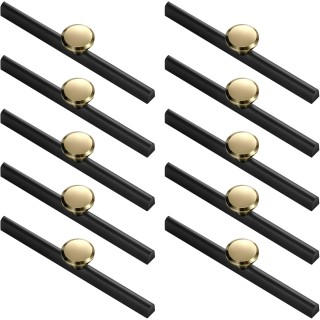 Handles 5 Inch Holes Centers 10pack ​Matte Black Cabinet Pulls, Stainless Steel Kitchen Cabinet Door Handles, Kitchen Cabinet Hardware Furniture Handles (Color : Black, Size : 960 mm)