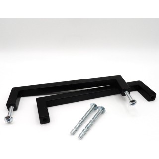 30 Pack, 5 Inch Modern Square Cabinet Pulls - Black, Stainless Steel Material - Kitchen Drawer, Door Bar Handles - Hardware for Cabinets, Cupboards, and Drawers. Overall Lenght - 5.50 Inch.